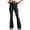 *Black, variant on ClodeEU Women's High Waisted Flare Leggings Jean,Bootcut Casual Stretch Denim Pants White,Womens Plus S