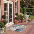thumbnail image 5 of SAFAVIEH Cabana Lowell Floral Indoor/Outdoor Area Rug, Grey/Blue, 5'3" x 7'7", 5 of 18