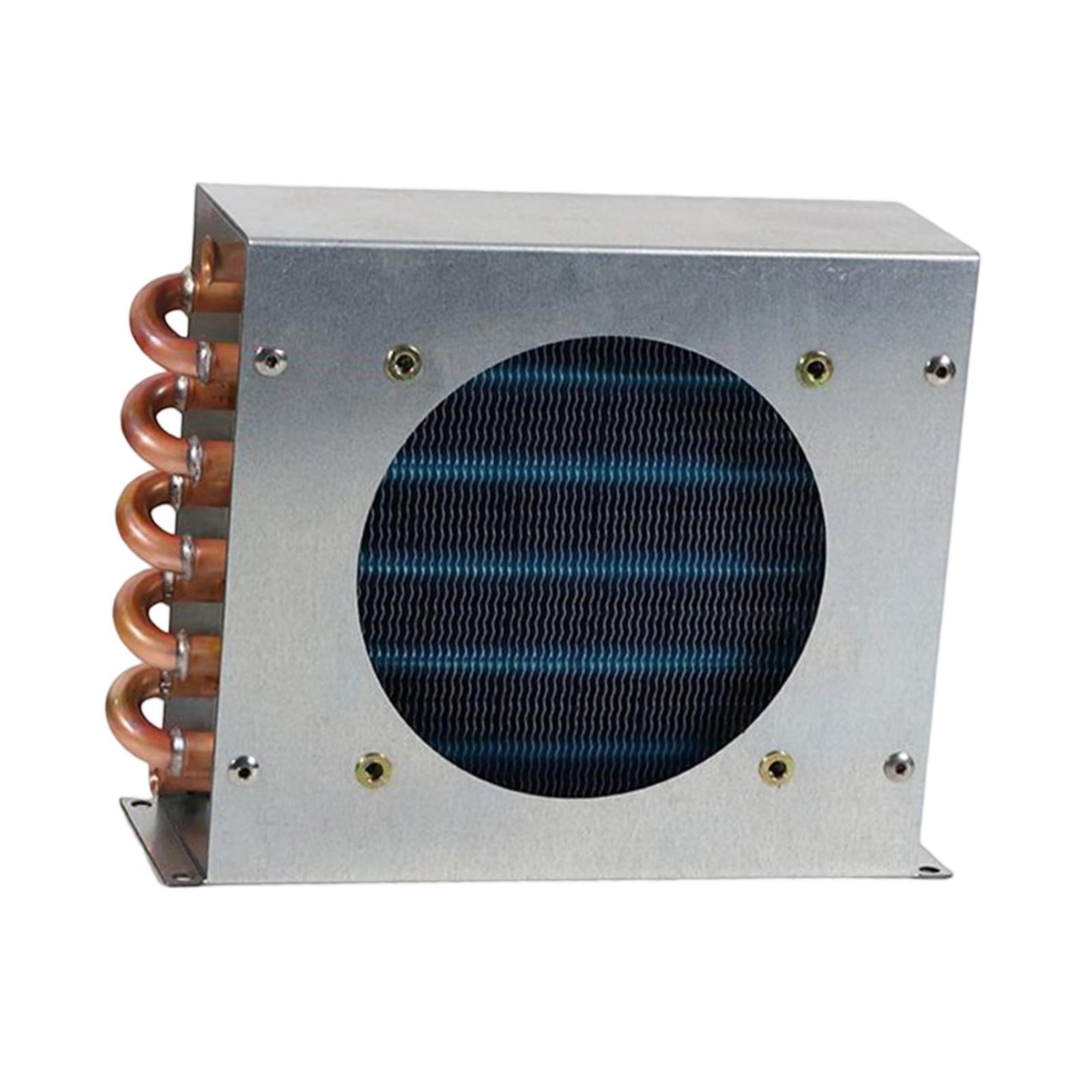 JISADER Condenser for Refrigerator Compact with Shell for Industrial DIY Compressors 2x6x155