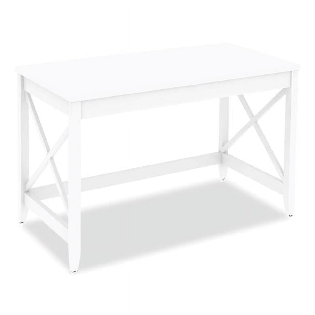Farmhouse Writing Desk - 47.24 x 23.62 x 29.53 in. - White