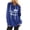 Blue, variant on Women's Stylish Long Sleeve Crew Neck Mama Bear T Shirt Top