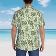 thumbnail image 6 of Daiia Green Snake Hawaiian Shirt for Men Gentle Cotton Regular Short Sleeve Casual-XX-Large, 6 of 9