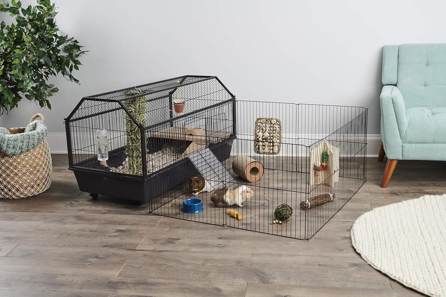 Oxbow Extra Large Habitat avec aire de jeux Noir