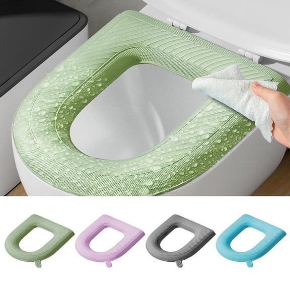 NOVELAR Universal Toilet Seat Cushion, 16.92 x 15.35 in, Waterproof, Foldable Design, Adds Comfort and Hygiene to Any Standard Toilet, Great for Travel and Daily Home Use