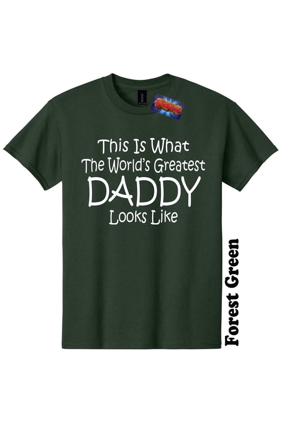 Worlds Greatest Daddy Funny Fathers Day T-Shirt Gender Reveal Baby Shower Tee
