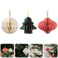 thumbnail image 3 of 3 unids Árbol de Navidad Colgando Ball Navidad Decoraciones Colgantes de Navidad Suministros de papel de Navidad HOMEMAXS HaoMX12193188, 3 of 6
