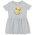 thumbnail image 3 of Inktastic Cute Kawaii Corn on the Cob Girls Toddler Dress, 3 of 5
