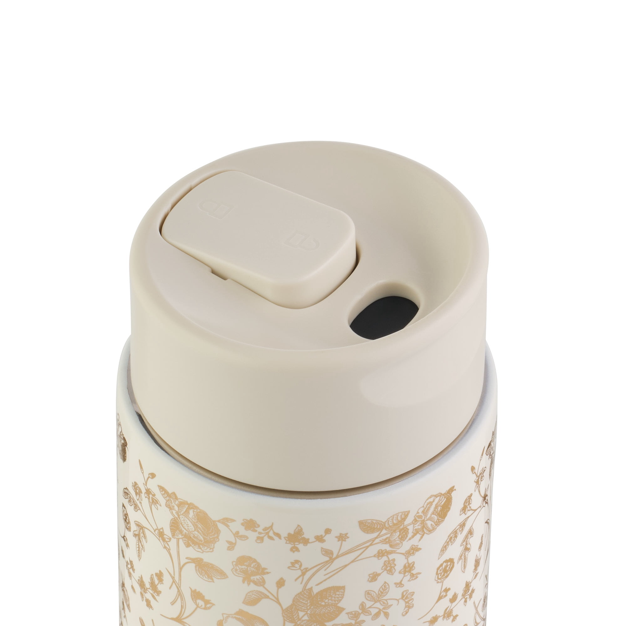 Thyme & Table 22oz Stainless Steel Coffee Tumbler, Cream Floral