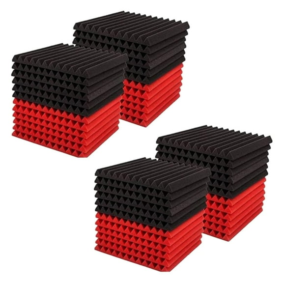 Rollbacks & More 50 Pcs Sound Insulation Board Studio Foam,for Wall Board,for Home Studio,2.5X 30X 30cm