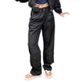 thumbnail image 1 of Liacowi Women Juniors Casual Baggy Cargo Pants Wide Leg Trousers Loose Oversized Hippie Drawstring Punk Sweatpants Joggers Streetwear, 1 of 8