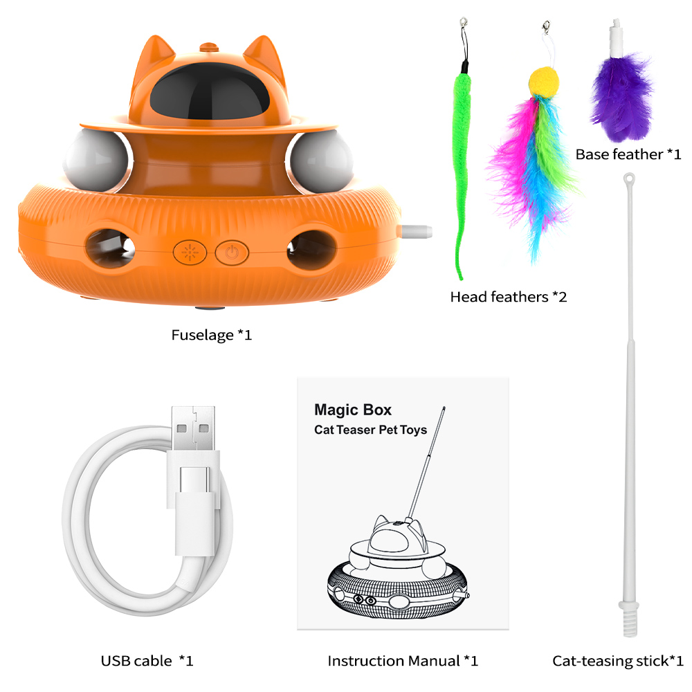 Cornmi 4-in-1 Interactive Cat Toy, USB Rechargeable photo 2