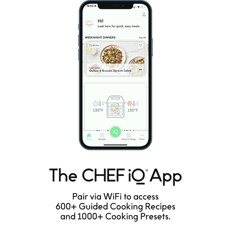 CHEF iQ Smart Cooker 10-Function with Built-in Scale, Black photo 8