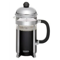 BonJour Coffee 33.8 Ounce Stainless Steel French Press with Glass Carafe, Monet, Black Handle