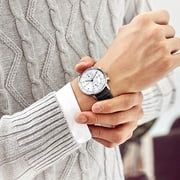 FEICE Men’s Watches Bauhaus Automatic Watch Stainless Steel Mechanical Watch Wristwatch Casual Dress Watches for Men with Leather Bands Date -FM121