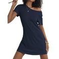 thumbnail image 3 of Avidlove 2 Pack Women Nightgowns Sleapwear Short Sleeve Sleepshirt Soft Sleepdress Casual Pajama Dress S-XXL, 3 of 7