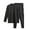 Dark Gray-c, variant on Long Johns Soft Wool Thermal Underwear for Men Crewneck Set Winter Warm Base Layer Top & Bottom Black