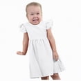 thumbnail image 3 of NIEWTR Robe pour Tout-Petites Filles Confortable à Fleurs à Volants Sans Manches Robe d'Été Bébé Douce Robe de Fête (Blanc, 2-3 Ans), 3 of 7