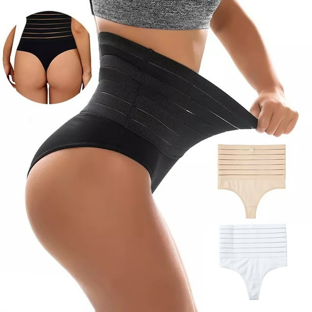 Set of 2 Womens Plus Firm Control Shapewear Butt Lifter Underwear