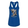 thumbnail image 2 of If It's Not a Weimaraner It's Just a Dog Gift | Womens Dog Lover Jersey Racerback Tank Top, Royal, X-Large, 2 of 3