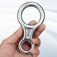 thumbnail image 2 of cámping Figura 8 Anillo de descenso de escalada Equipo de montañismo al aire libre (Plata) FLhrweasw  Nuevo, 2 of 9
