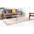 thumbnail image 6 of Unique Loom Causeway Monterey Rug Beige/Blue 5' 1" x 8' Rectangle Medallion Bohemian Perfect For Living Room Bed Room Dining Room Office, 6 of 7