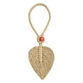 thumbnail image 1 of Rideau Double Feuilles Ajustable Perles Attaches Rideau Attaches pour Rideaux Fait Main Rideau avec Nœuds Dos de Rideau Chanvre, 1 of 8