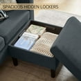 thumbnail image 4 of Pingliang Home Furniture Set,Convertible Sectional Sofa Couch with Storage Ottoman and Loveseat, Modern L Shaped 3 Seat Couch Sofa with Side Storage Pockets for Living Room Apartment Office Studio, 4 of 7