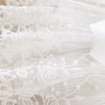 thumbnail image 6 of Baby Girl Lace Romper Dress Ribbed Knit Bodysuit with Puff Sleeves White 9-12 Months, 6 of 8