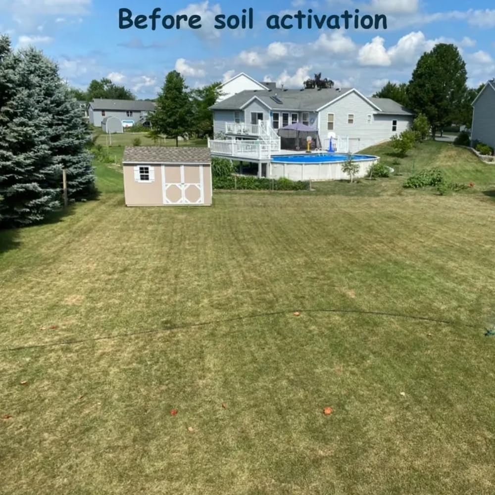 Soil Revitalizer for Plants, Lawn & Garden Soil Conditioner, Humic Acid Plant Food Enhancer for Root Growth & Nutrient Uptake.(2Pcs)