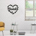 thumbnail image 3 of Metal Wall Art Heart Home Butterfly Decor Wall Love Sign Hanging Plaques Ornaments Word Wall Art Sculpture for Home Livingroom Kitchen Garden Office Decoration Black 10.2 x 9.1inch, 3 of 7