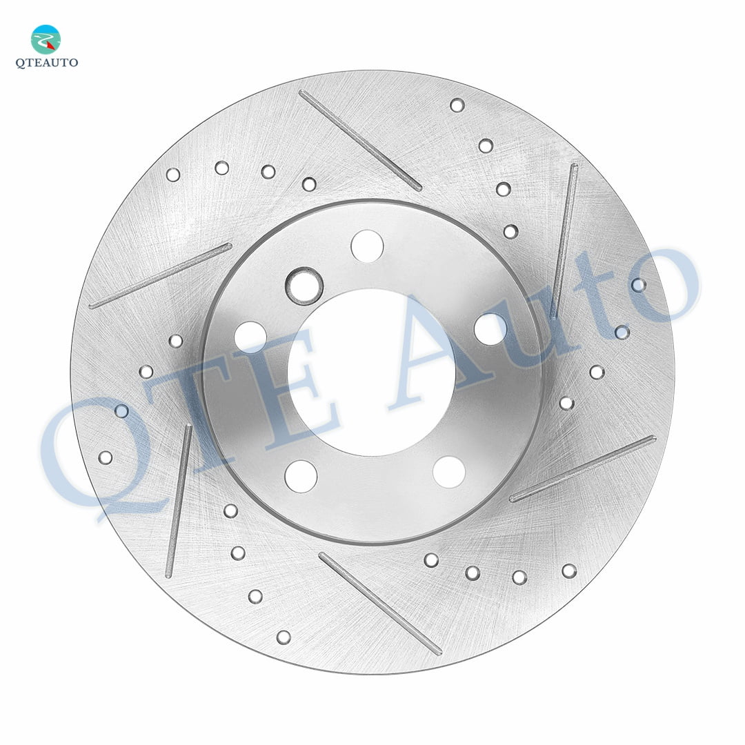 Set of 4 Front 312mm-Rear 300mm Drilled Slotted Brake Disc Rotors For 2007 2008 328XI