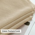 thumbnail image 3 of Cortinas traslúcidas para ventana, 2 paneles de color beige y caqui, elegantes ojales en la parte superior, cortinas de gasa con textura para recámara, sala de estar, 3 of 4