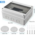 thumbnail image 2 of Caja eléctrica impermeable para exterior de una pieza IP65, 12 módulos, plástico ABS IP65, 2 of 5