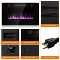 thumbnail image 4 of Spaco 30-Inch Recessed Ultra Thin Electric Fireplace Heater with Glass Appearance, Electric Fireplace Insert, Wall Recessed/Mounted, Freestanding Fireplace, 4 of 10