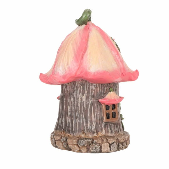 Gnome Fairy House, Resin Decorative Garden Gnomes House Figurine Waterproof For Lawn