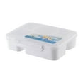 thumbnail image 1 of HBFAGFB Lunch Box Reusable Food Food Storage Containers with Lids for Vacation Going Out White, 1 of 3