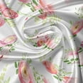 thumbnail image 7 of Ambesonne Nostalgic Valance & Curtain, Magnolia Fresh Buds, 55"x36", Green Pink Off White, 7 of 7