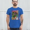 thumbnail image 3 of Tee Hunt Dean Russo Colorful Parrot T-Shirt Exotic Bird Beak Feather Men's Tee, Blue, Large, 3 of 5