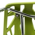 thumbnail image 3 of LeisureMod Modern Asbury Dining Side Chair With Chromed Legs in Green Set of 2, 3 of 10