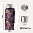 thumbnail image 7 of 20 Oz Pioneer Flower Coffee Tumbler Double Wall Insulated Stainless Steel Water Bottle | Metal Reusable Thermoses Flask with Cup Cap | Leak & Sweat Proof with Anti-Dust Lid, 7 of 7