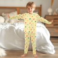 thumbnail image 6 of Dailycode Cotton Pajama Set Snug Fit Long Sleeve Top and Pants for 18M-8Y Colorful Birds and Stars, 6 of 7