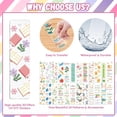thumbnail image 3 of Kit para hacer marcapáginas con 121 piezas de libros y flores UV DTF, acrílico artesanal para mujeres, hombres y adultos, pegatinas personalizadas para marcapáginas., 3 of 9