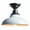 White, variant on Claxy 12" Black Semi Flush Mount Barn Ceiling Light Fixture