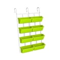 thumbnail image 5 of simhoa Vertical Wall Hanging Planter Window Box with Hooks 4 Tier Plant Holder Plant Pot for Garden Fruits Plants Vegetables Balcony Light Green, 5 of 9