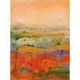 thumbnail image 2 of Marzari, Tebo 15x18 Gold Ornate Wood Framed with Double Matting Museum Art Print Titled - Country village I, 2 of 4
