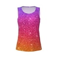 thumbnail image 3 of Picia Holiday Shiny Pattern Women's Workout Tank Top,Breathable Activewear,Slim Fit Athletic Top,Versatile Workout Moisture-wicking top-Medium, 3 of 9