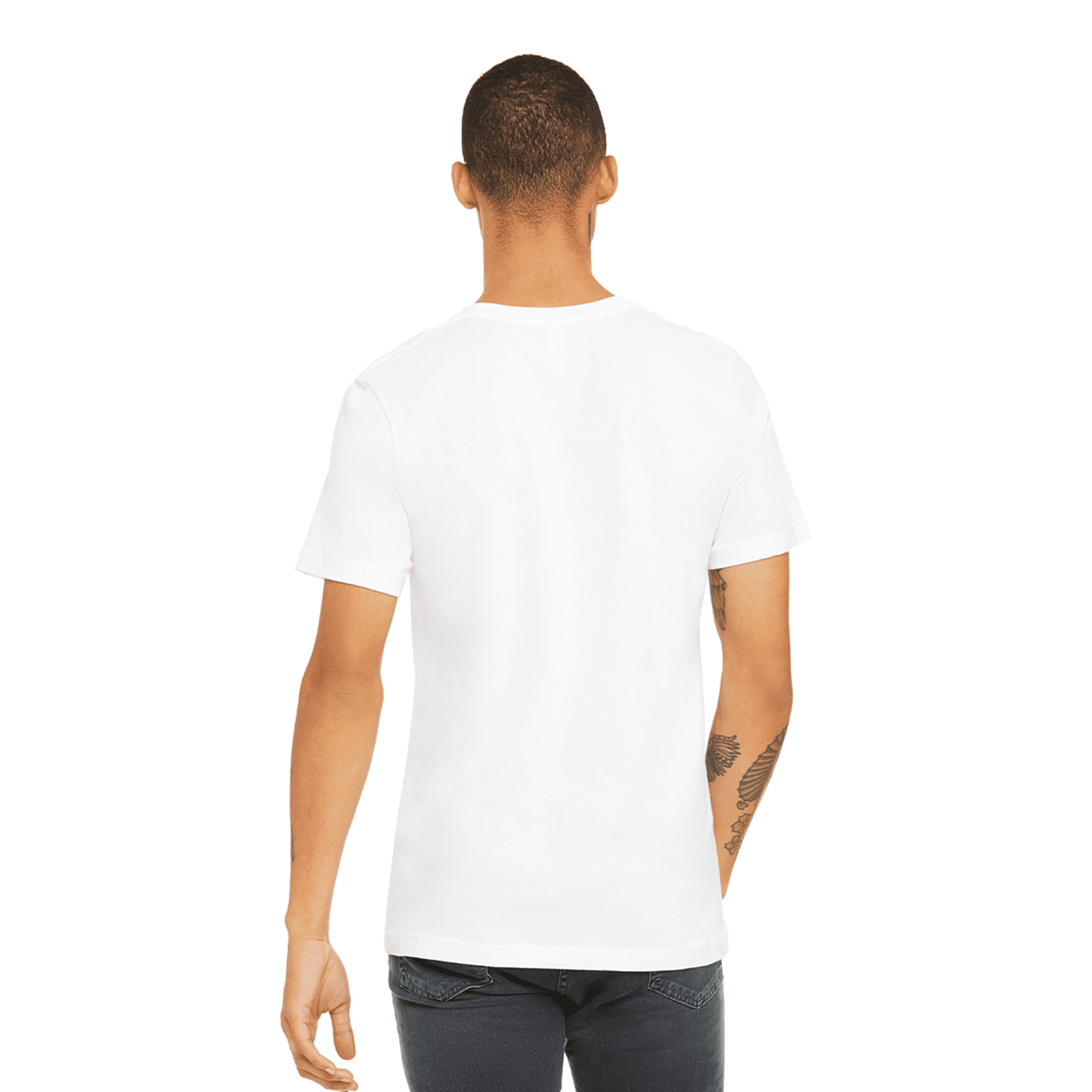 BELLA+CANVAS Adult Unisex Short Sleeve Crew Neck T-Shirt for Crafting, White, Xlarge