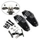 thumbnail image 5 of Protectores de mano para motocicleta, protector protector de mango Universal para motocicleta, motocross, scooter, manillar a prueba de viento, equipo Negro Macarena Paramanos de moto, 5 of 8