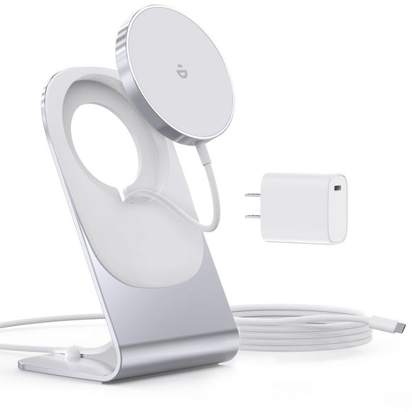 Magnetic Wireless Charger for iPhone 16/15/14/13/12 - Mag Charger+20W USB C Adapter, Fast Wireless Charging Stand/Pad with 5ft USB-C Cable for iPhone 16/15/14/13/12 Pro Max Plus Mini,Mag-Safe Charger