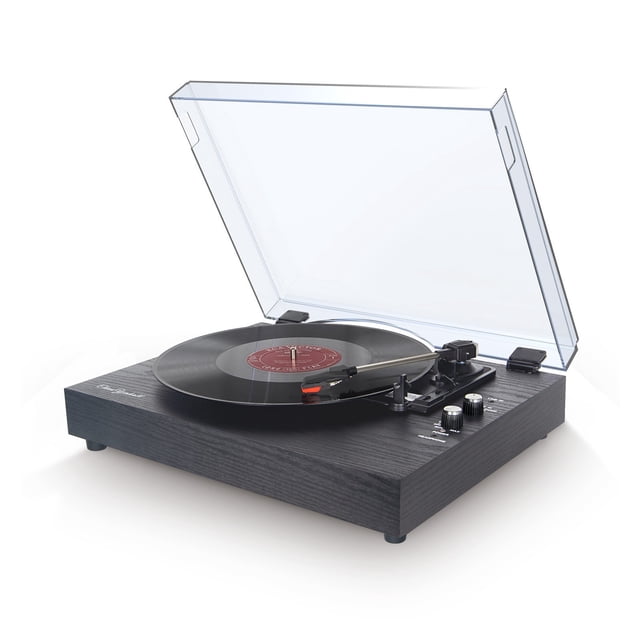 Vinyl Record Player Vintage Electric Phonograph American Phonograph Vinyl Record Speakers ,Simple Setup